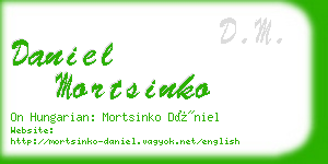 daniel mortsinko business card